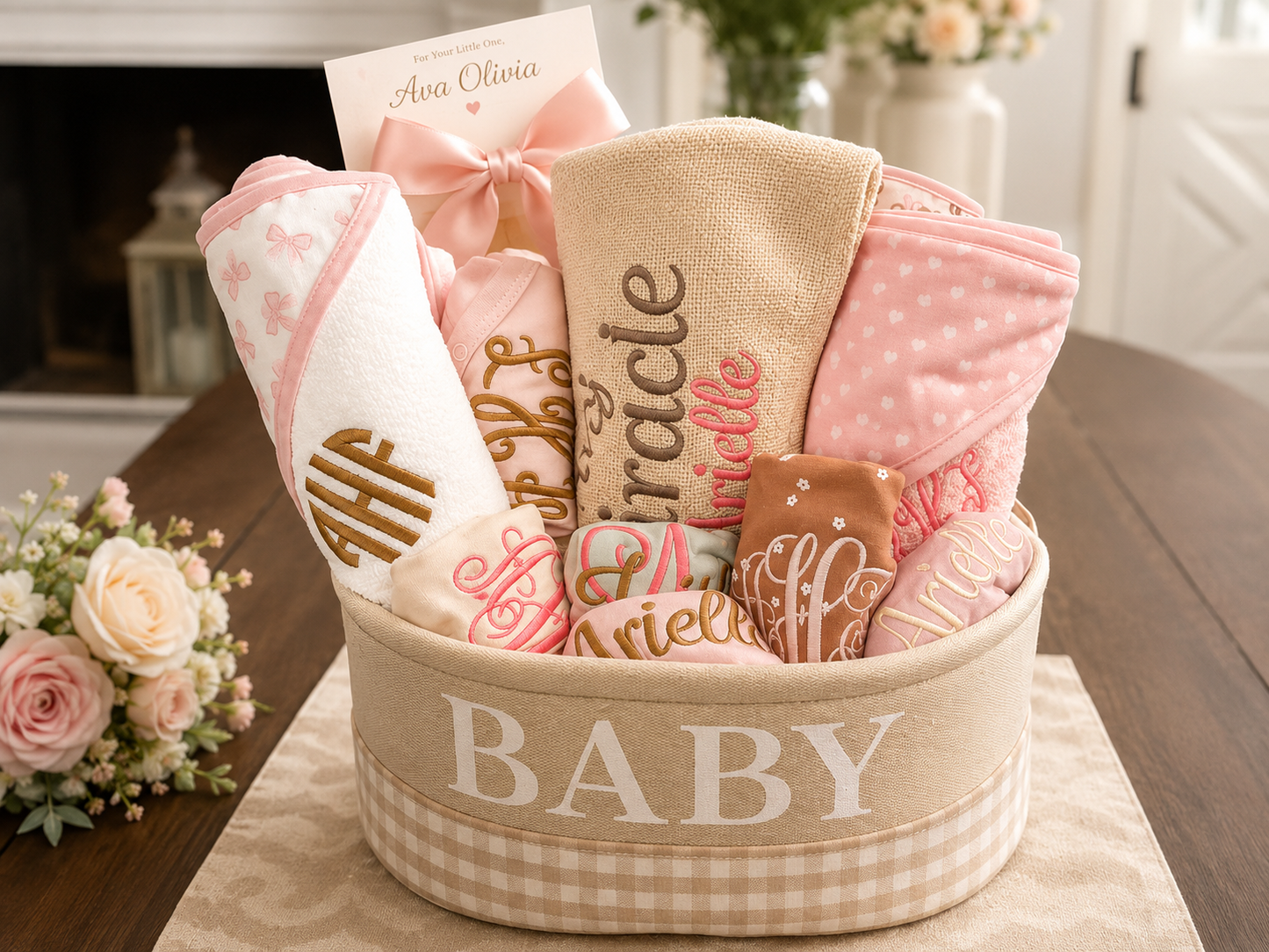 Sew Needo Design Personalized baby basket