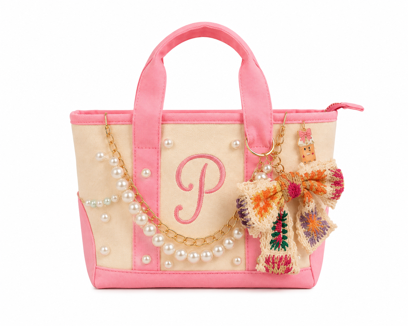 Personalized mini tote bag