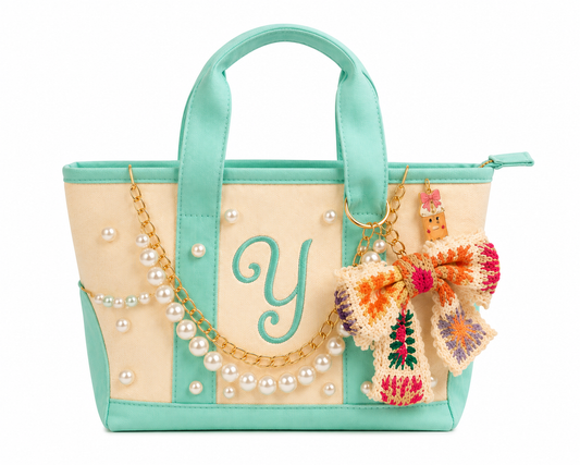 Personalized mini tote bag