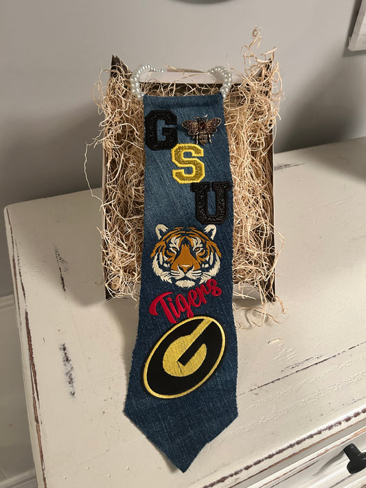 No Sew Embroidery Neckties